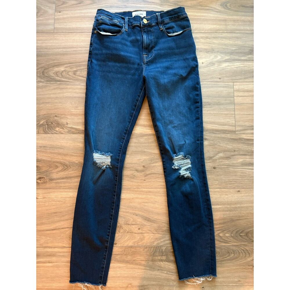 NEW Frame Le High Skinny Crop Manzanita Rips, Distressed, Women’s Size 28, NWOT